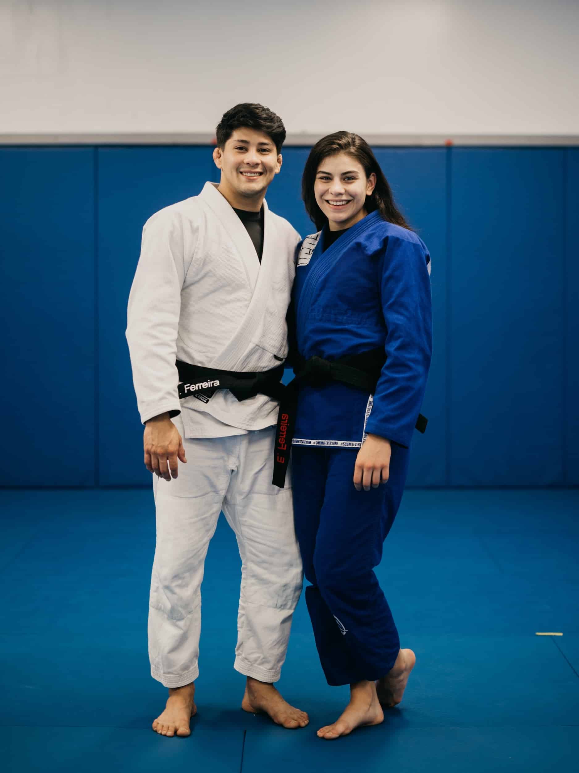 092 Brazilian Jiu-Jitsu Instructors posing on the mat in gi together